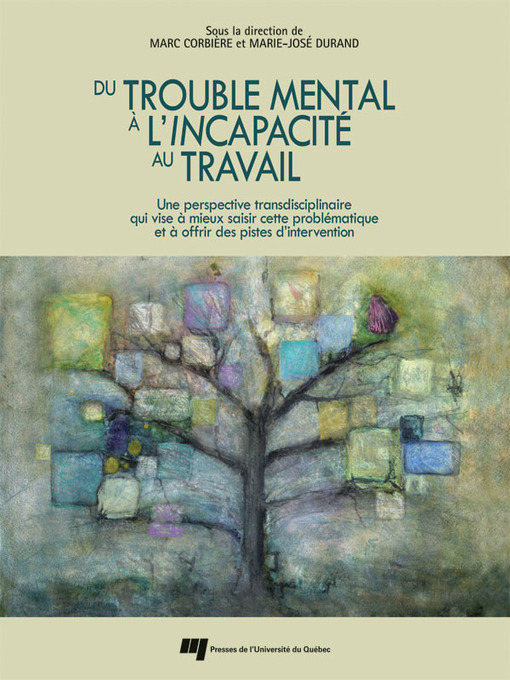 Title details for Du trouble mental à l'incapacité au travail by Marc Corbière - Available